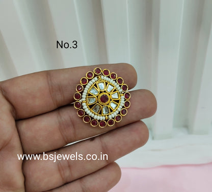 Kundan Adjustable Finger Rings