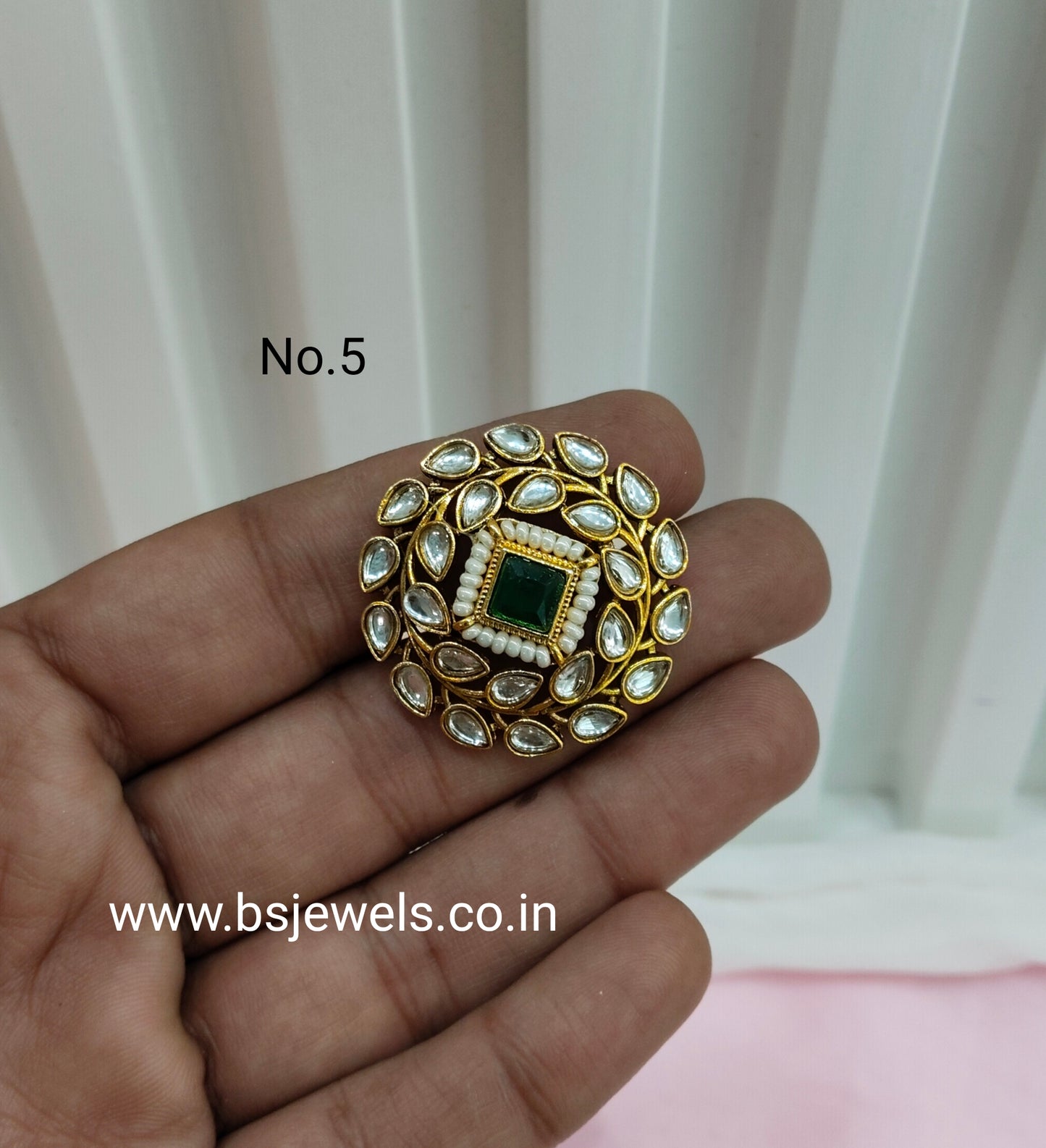 Kundan Adjustable Finger Rings