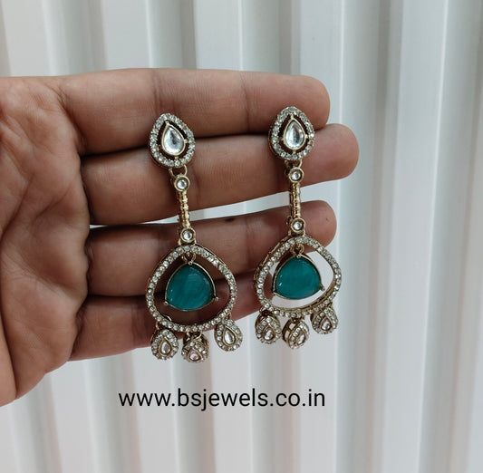 Turquoise Antique Gold Omna Earrings Set