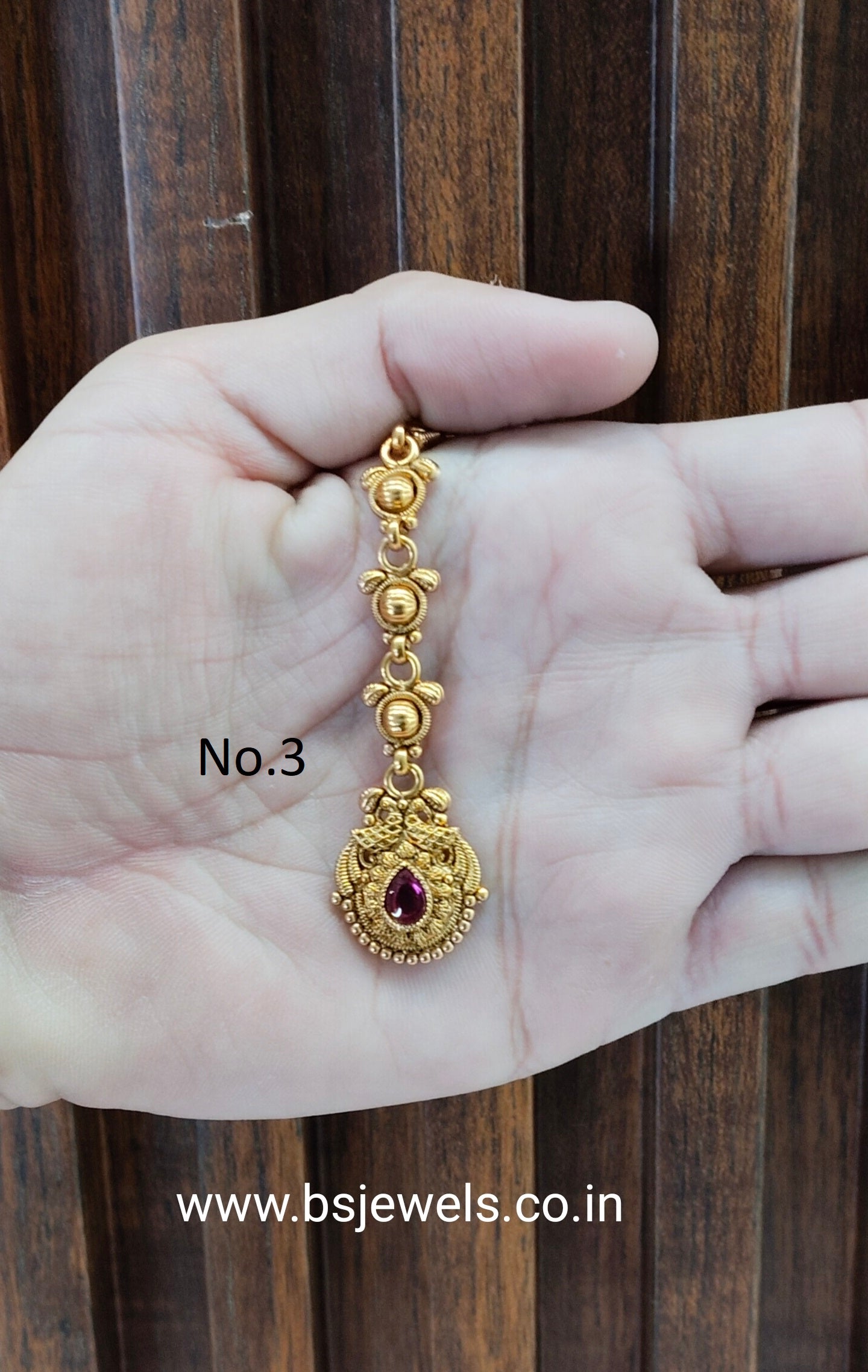 Gold polki Tikka Jewellery  Headpiece Gurpiar Set