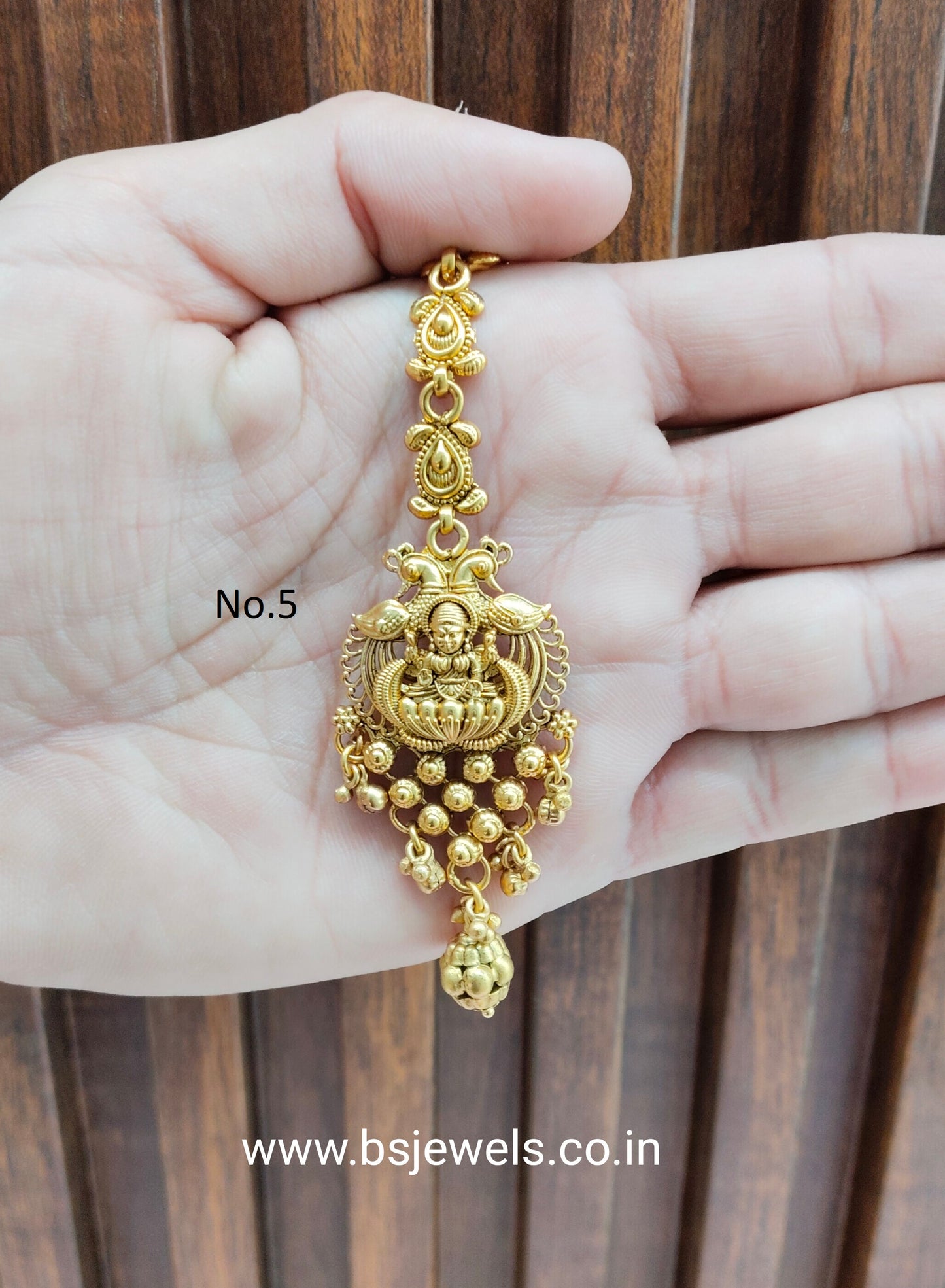 Gold polki Tikka Jewellery  Headpiece Gurpiar Set