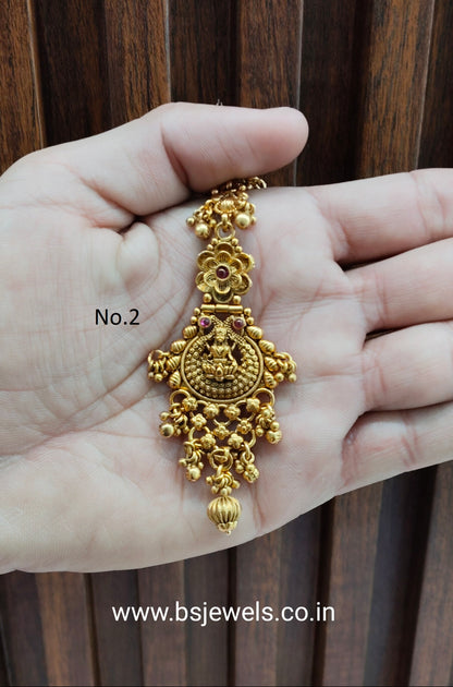 Gold polki Tikka Jewellery  Headpiece Gurpiar Set