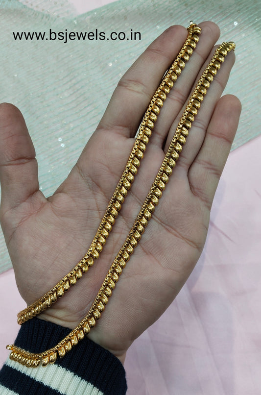 Gold Polki Anklets Jhanjar Payal Jewellery Prince Set