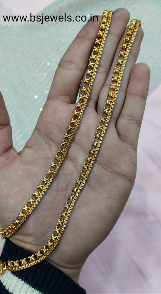 Gold Polki Anklets Jhanjar Payal Jewellery Prince Set