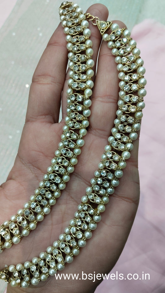 Antique White Anklets Jhanjar Payal Jewellery Prince Set