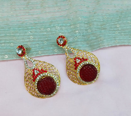 Red Bollywood Spiti Earrning
