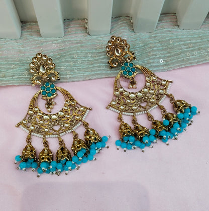 Firoza Bollywood Hero Earrings