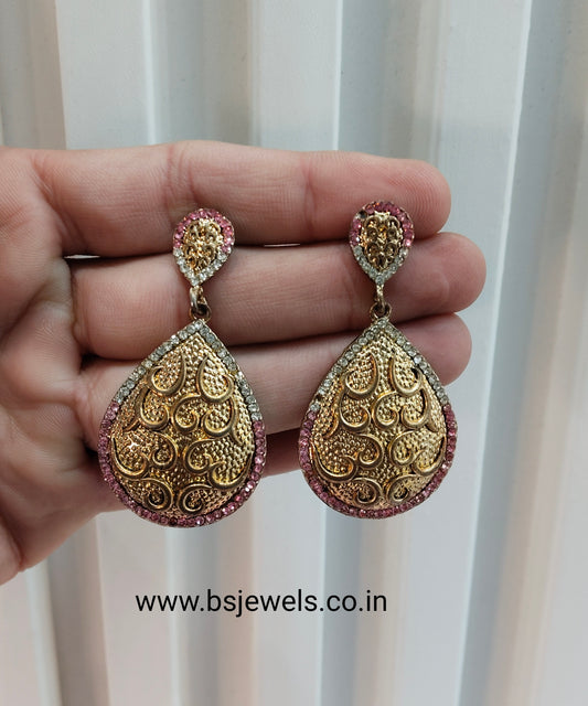 Pink Bollywood Rohit Earrings