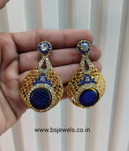 Blue Bollywood Virat Earrings