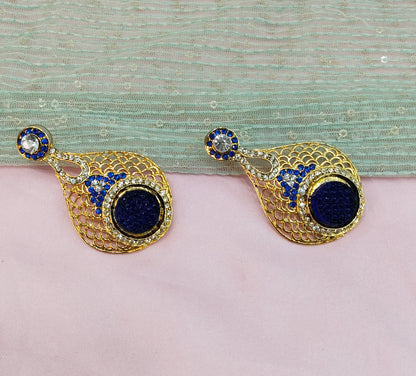 Blue Bollywood Virat Earrings