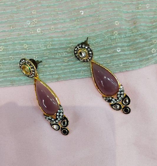 Majenta Bollywood Rahul Earrings