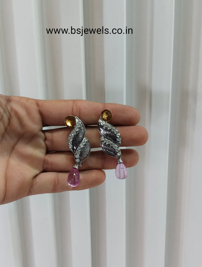 Lavender Bollywood Rahul Earrings