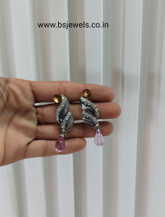 Lavender Bollywood Rahul Earrings