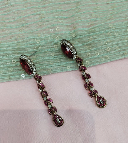 Majenta Bollywood Rahul Earrings