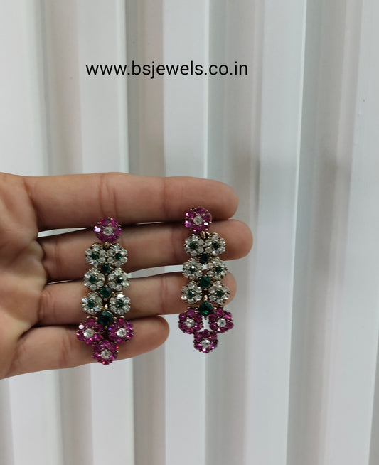 Majenta Bollywood Rahul Earrings