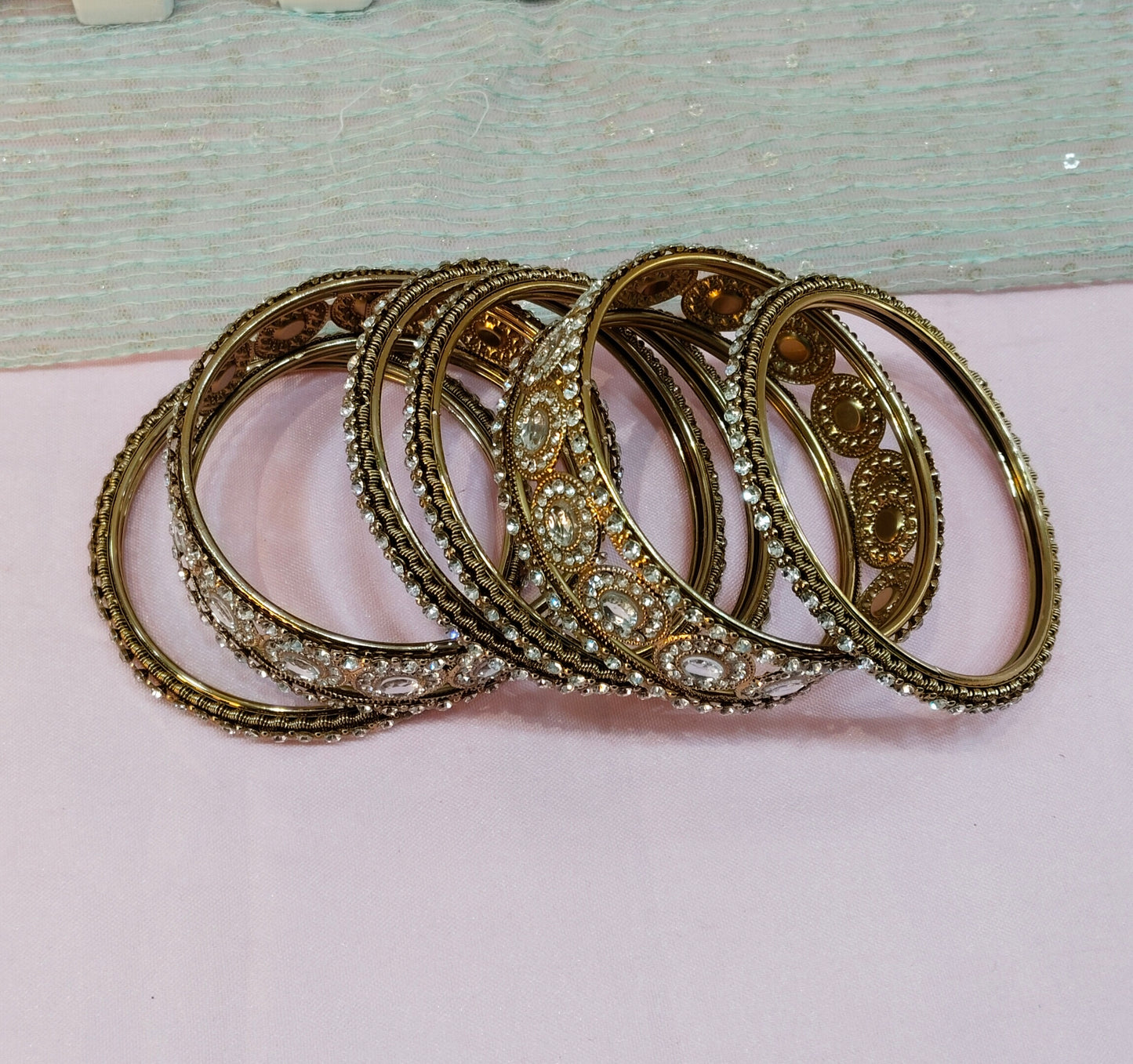 Bangles jewelry Set/Traditional bollywood jewelry/Antique gold bangles