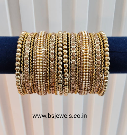 Bangles jewelry Set/Traditional bollywood jewelry/Antique gold bangles