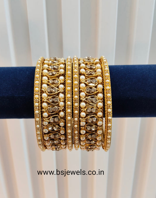 Bangles jewelry Set/Traditional bollywood jewelry/Antique gold bangles