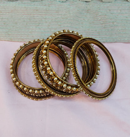 Bangles jewelry Set/Traditional bollywood jewelry/Antique gold bangles