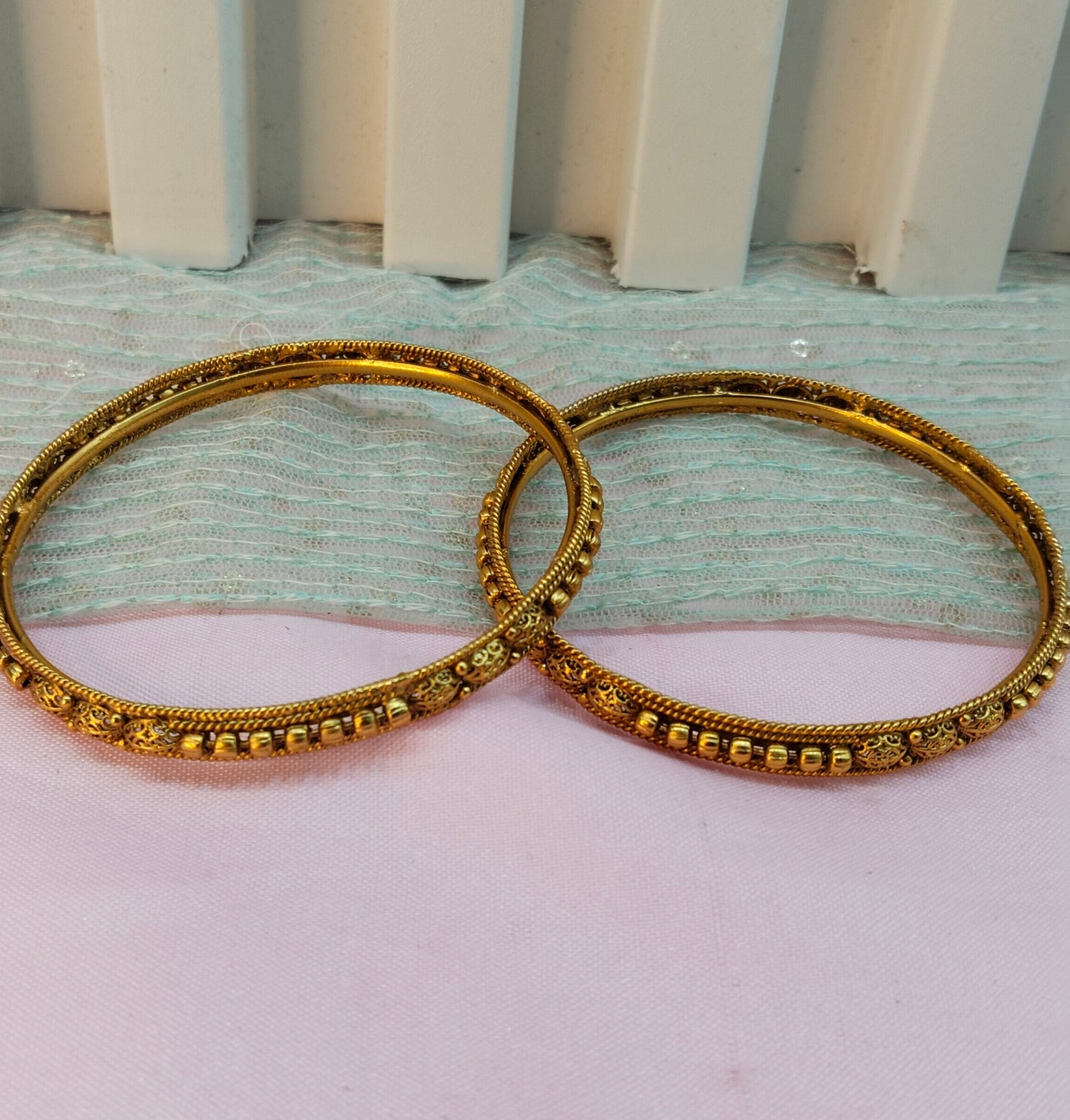 2.6 Size bangles jewelry /Traditional bollywood jewelry/ Gold bangles