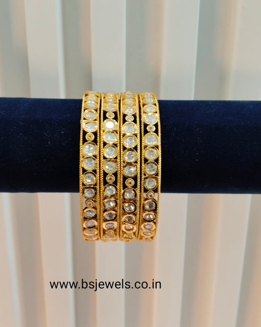 2.6 Size bangles jewelry /Traditional bollywood jewelry/ Gold bangles