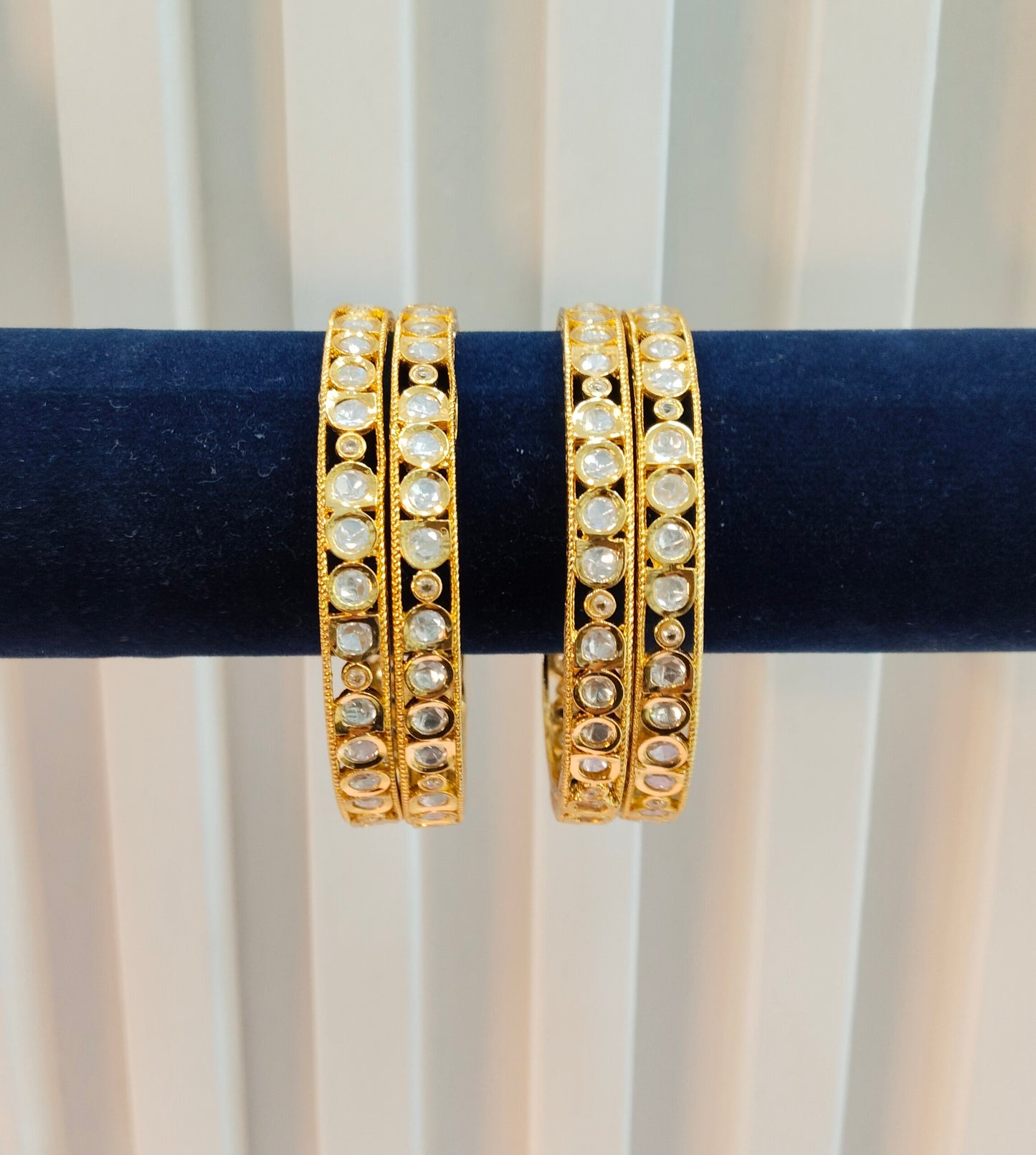 2.6 Size bangles jewelry /Traditional bollywood jewelry/ Gold bangles