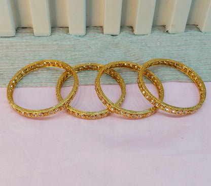 2.6 Size bangles jewelry /Traditional bollywood jewelry/ Gold bangles