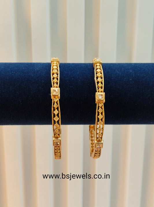 2.6 Size bangles jewelry /Traditional bollywood jewelry/ Gold bangles