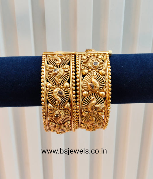 2.6 Size bangles jewelry /Traditional bollywood jewelry/ Gold bangles
