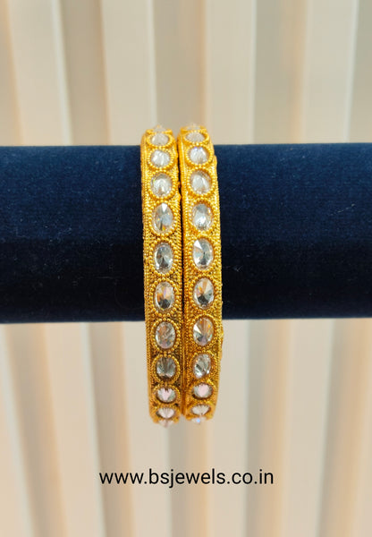 2.6 Size bangles jewelry /Traditional bollywood jewelry/ Gold bangles