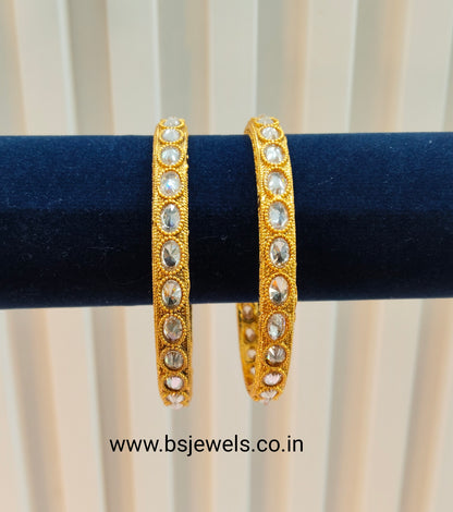 2.6 Size bangles jewelry /Traditional bollywood jewelry/ Gold bangles