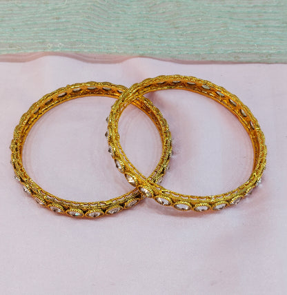 2.6 Size bangles jewelry /Traditional bollywood jewelry/ Gold bangles