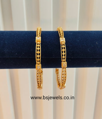 2.8 Size bangles jewelry /Traditional bollywood jewelry/ Gold bangles