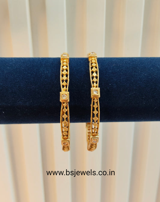 2.4 Size bangles jewelry /Traditional bollywood jewelry/ Gold bangles