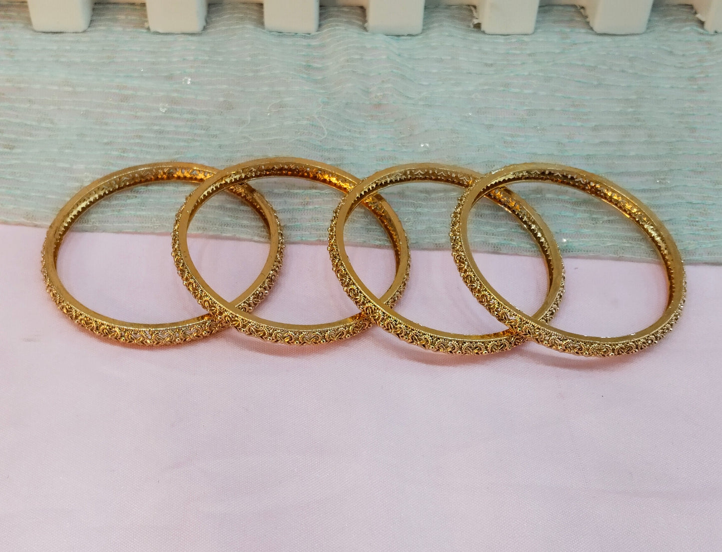 2.4 Size bangles jewelry /Traditional bollywood jewelry/ Gold bangles