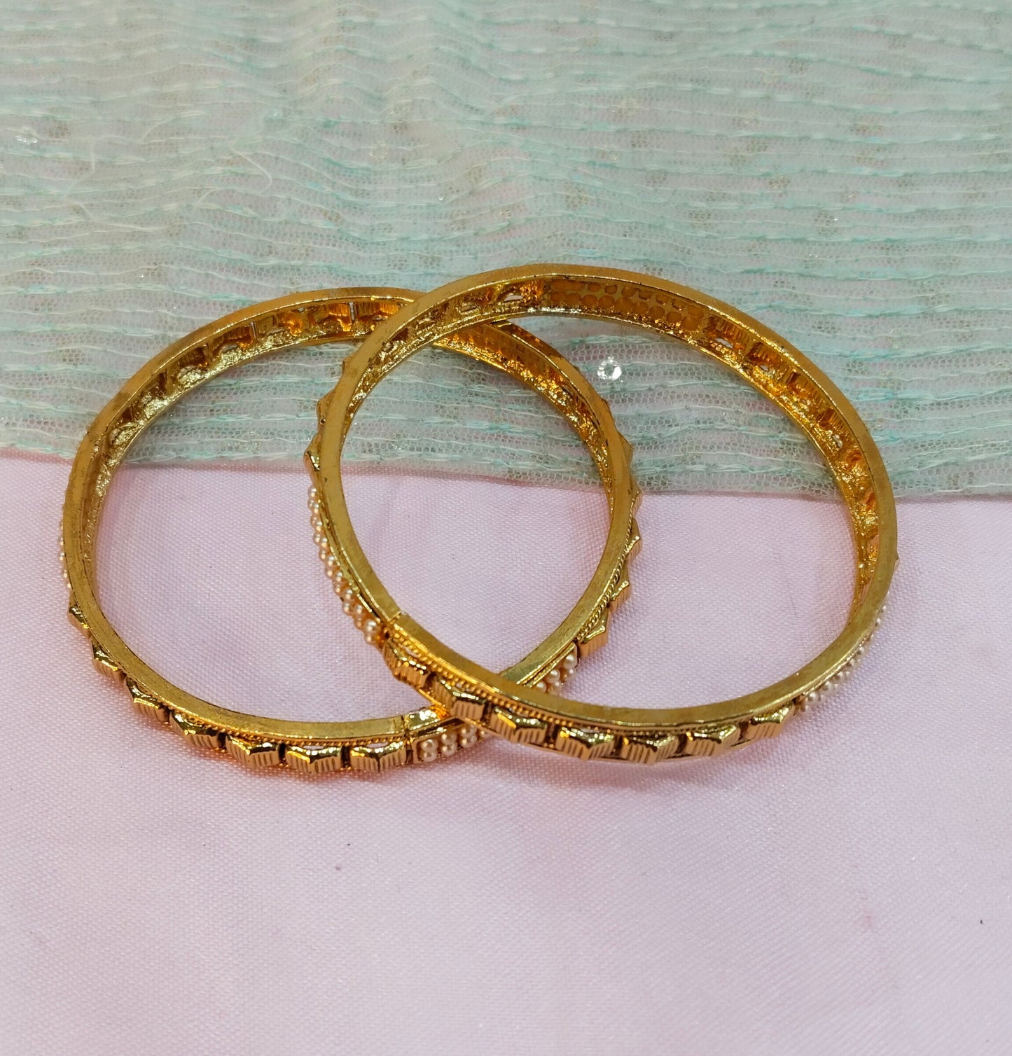 2.4 Size bangles jewelry /Traditional bollywood jewelry/ Gold bangles