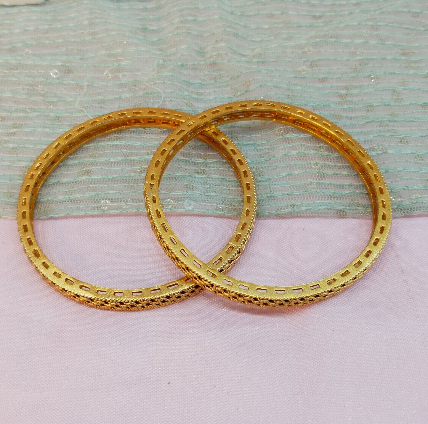 2.4 Size bangles jewelry /Traditional bollywood jewelry/ Gold bangles