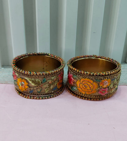 2.6 Size bangles jewelry Set /Traditional bollywood jewelry/Multi Color Antique bangles