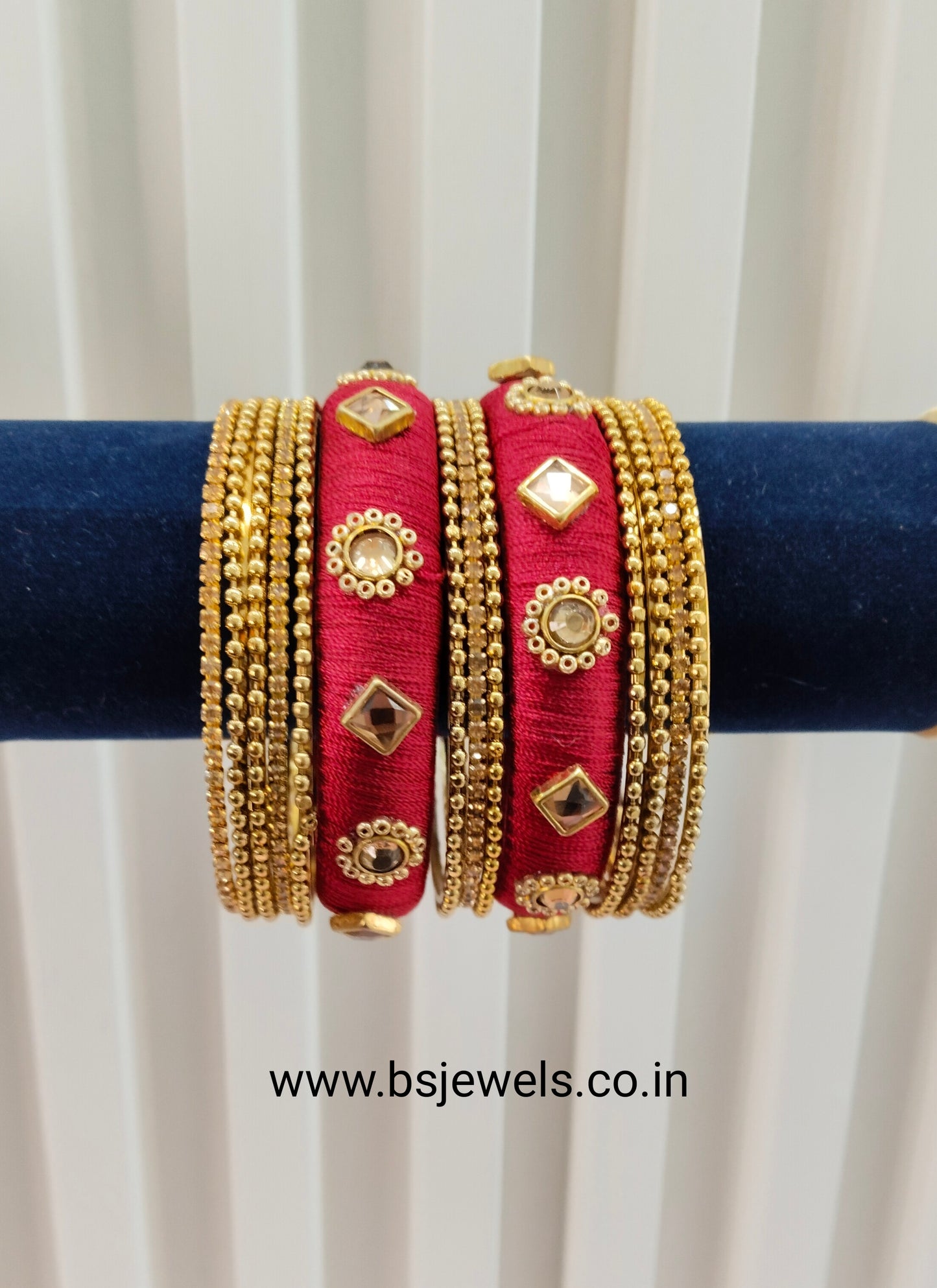 2.6 Size bangles jewelry Set /Traditional bollywood jewelry/Maroon Antique bangles