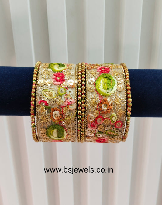 2.6 Size bangles jewelry Set /Traditional bollywood jewelry/Multi Color Antique bangles