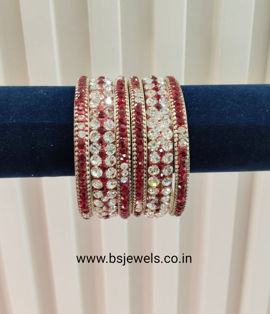 2.6 Size bangles jewelry Set /Traditional bollywood jewelry/Silver Maroon Antique bangles