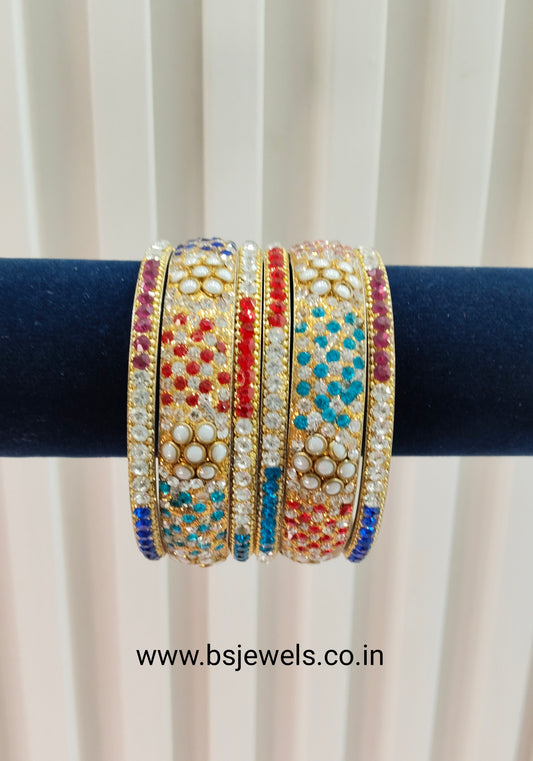 2.6 Size bangles jewelry Set /Traditional bollywood jewelry/Multi Color Antique bangles