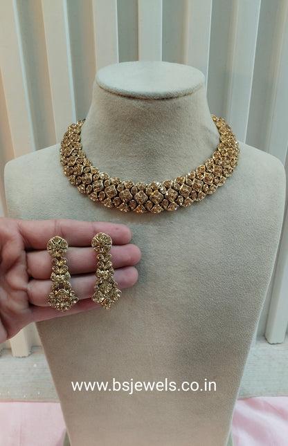 Antique Gold Necklace Set Ponting Jewellery