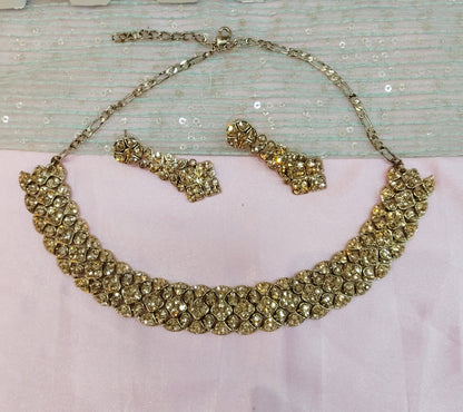 Antique Gold Necklace Set Ponting Jewellery