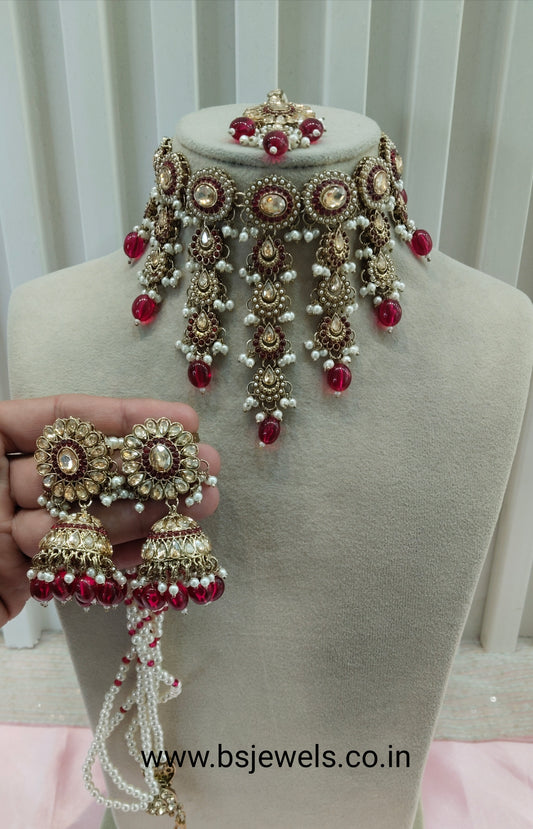Majenta Necklace Jewellery Jaagran Set