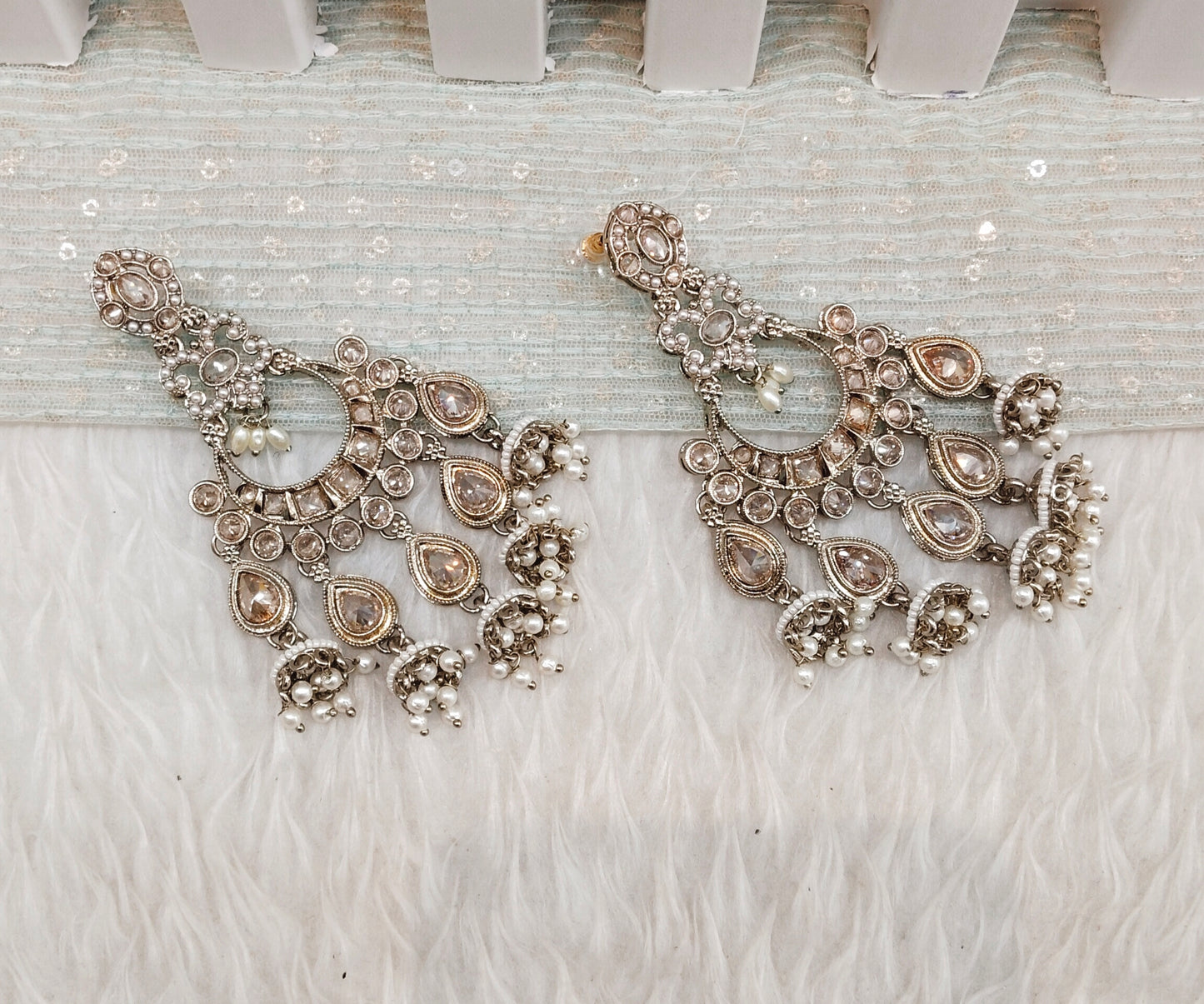 Antique Gold Bollywood Sarpunch Earrings