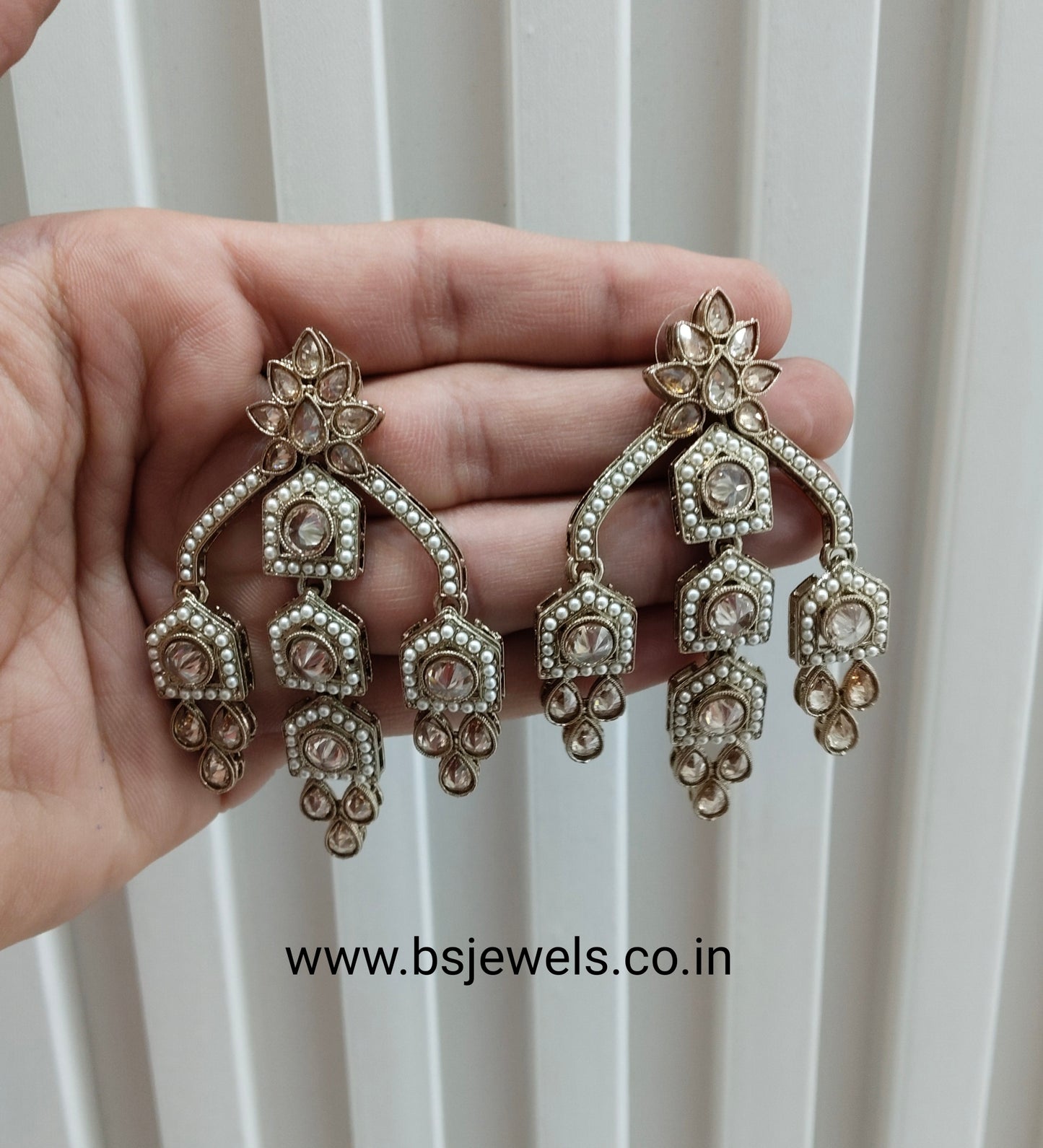 Antique Gold Bollywood Sarpunch Earrings