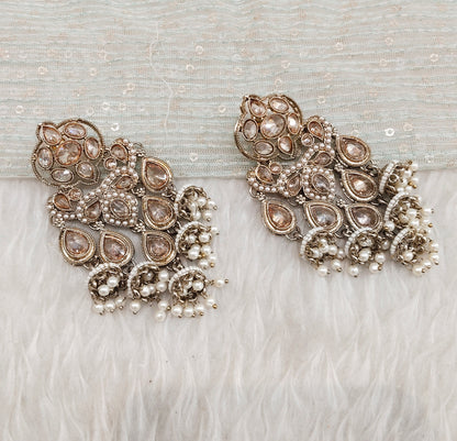 Antique Gold Bollywood Sarpunch Earrings