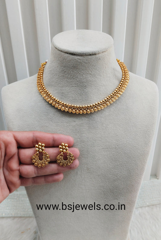 Gold Polki Necklace Jewellery Rana Set
