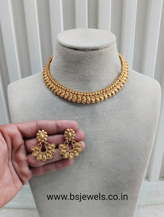 Gold Polki Necklace Jewellery Rana Set